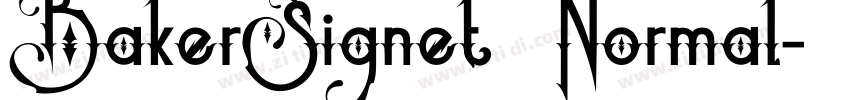 BakerSignet Normal字体转换